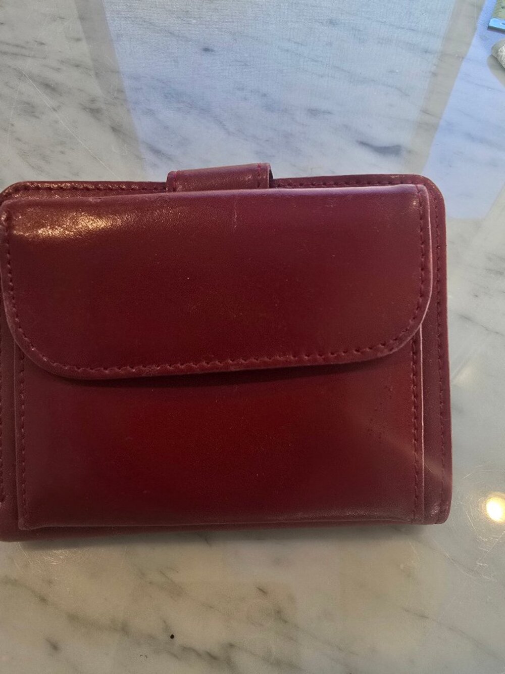 NWOT Vintage Jack Georges Tri Fold/Taxi  Leather Wallet